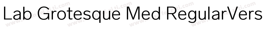 Lab Grotesque Med RegularVersion 1字体转换